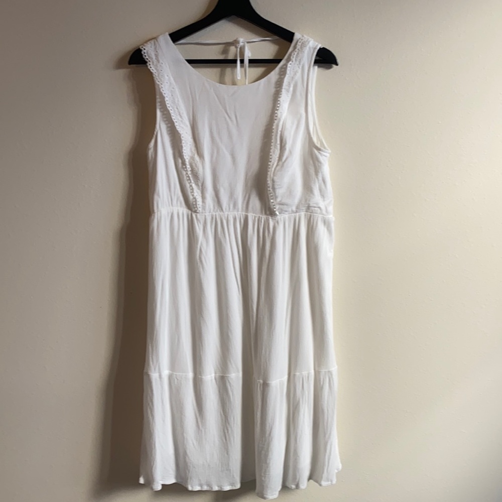 White maternity/nursing dress